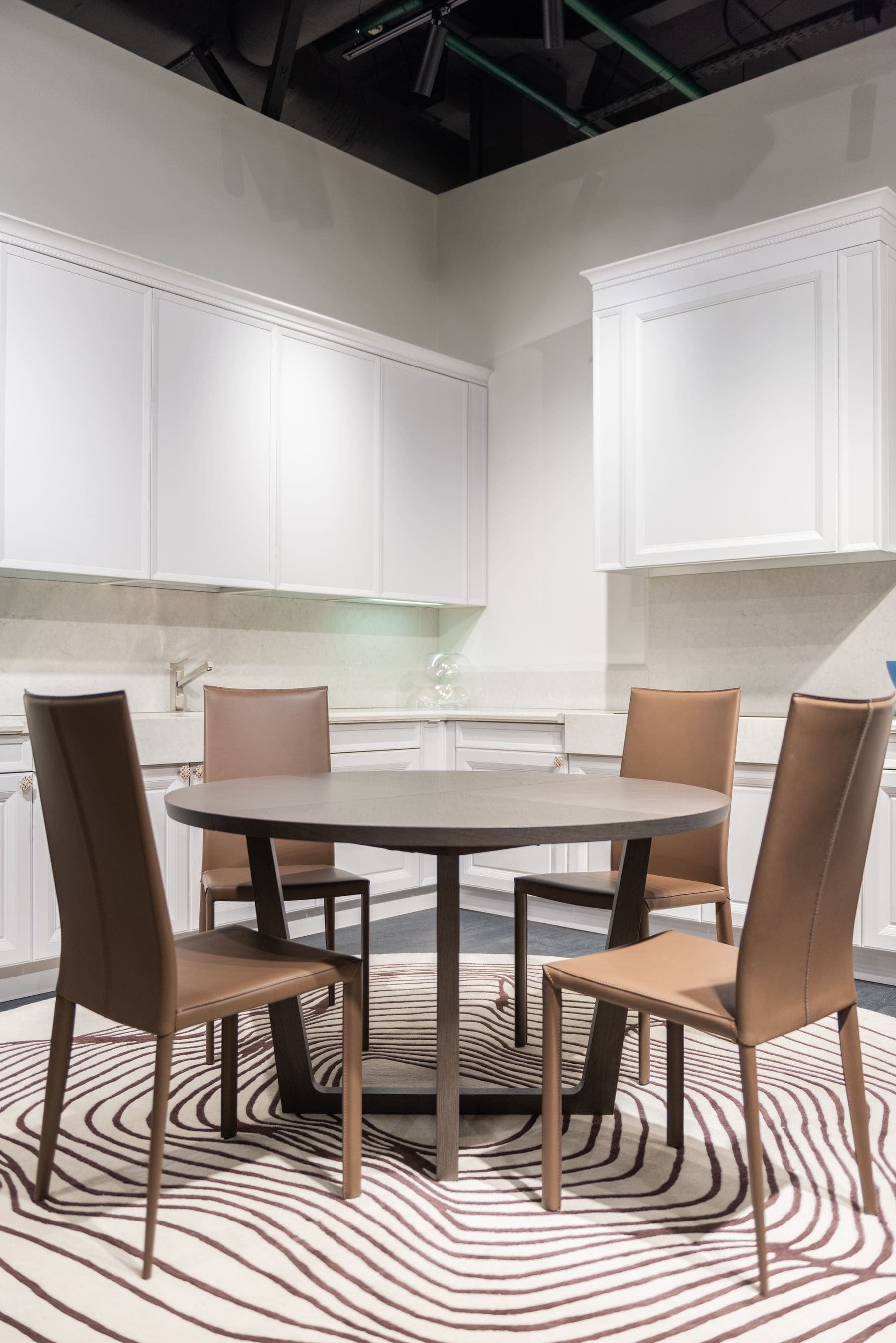 Painted pantry cabinetry with clean, even coverage