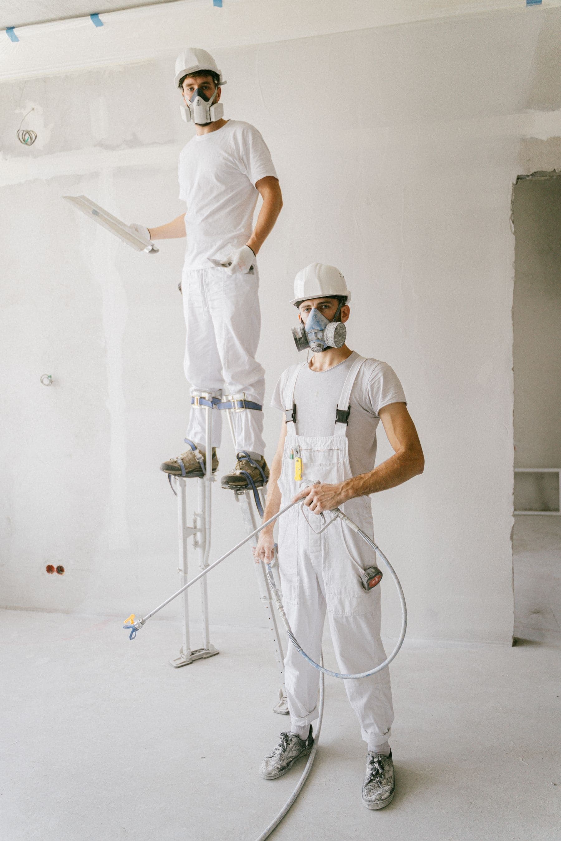 The Brivon Painting crew on a job site