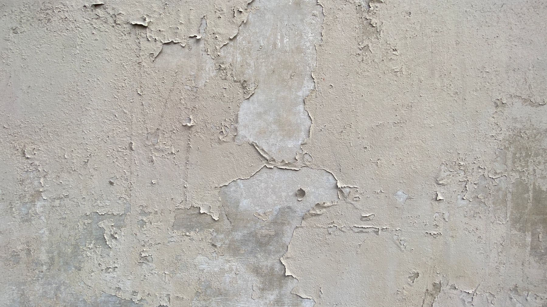Wallpaper Removal by Brivon — Bare plaster wall after wallpaper and adhesive removal