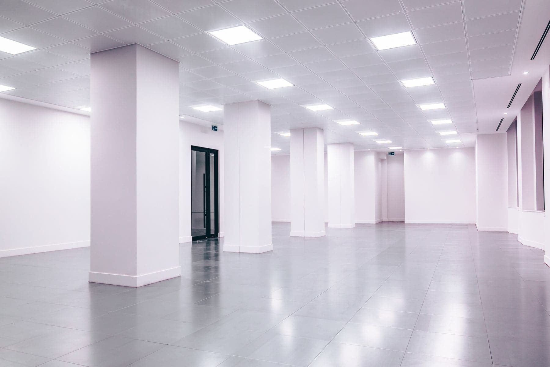 Commercial Painting by Brivon — Bright commercial lobby with freshly painted white walls